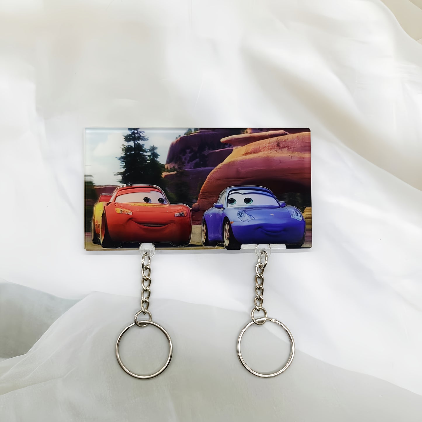 Cars - McQueen and Sally Carrera Keychain Set